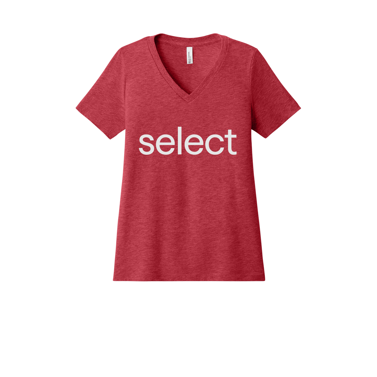 meetselect-womens-relaxed-v-neck-tee-dtf-front-6405CVC-heatherred-flat-front