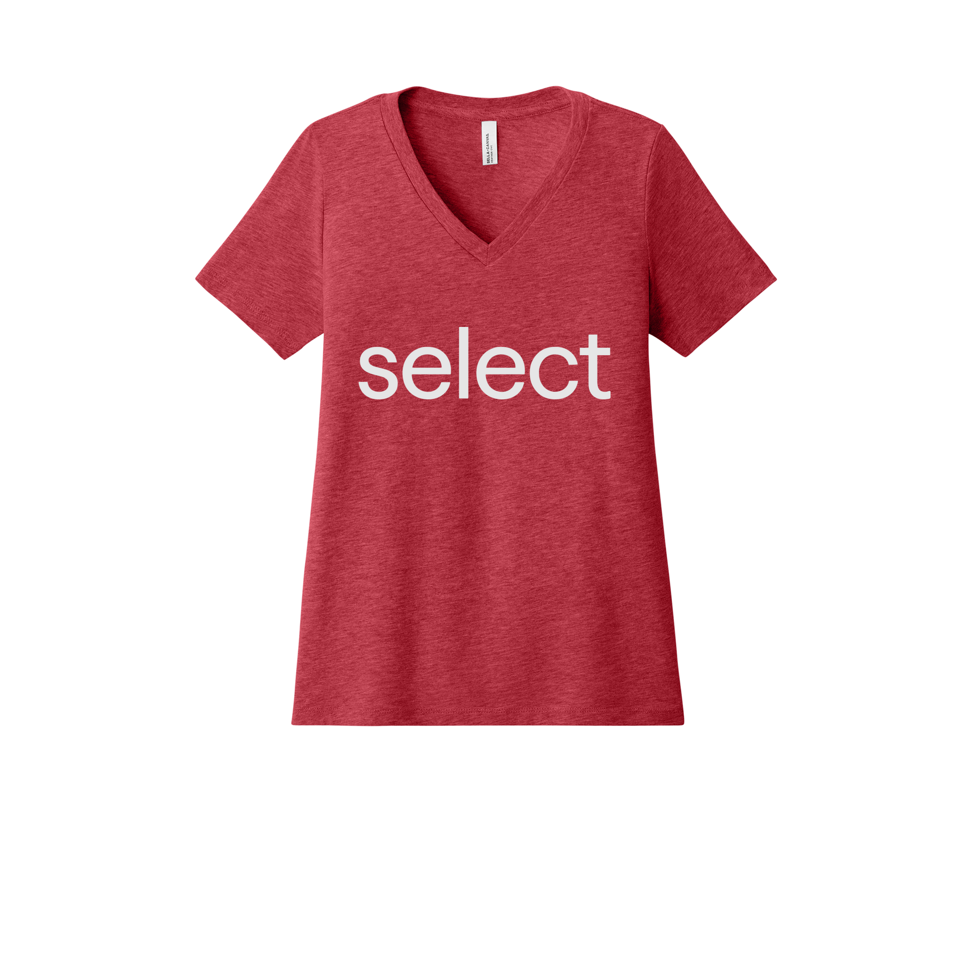 meetselect-womens-relaxed-v-neck-tee-dtf-front-6405CVC-heatherred-flat-front