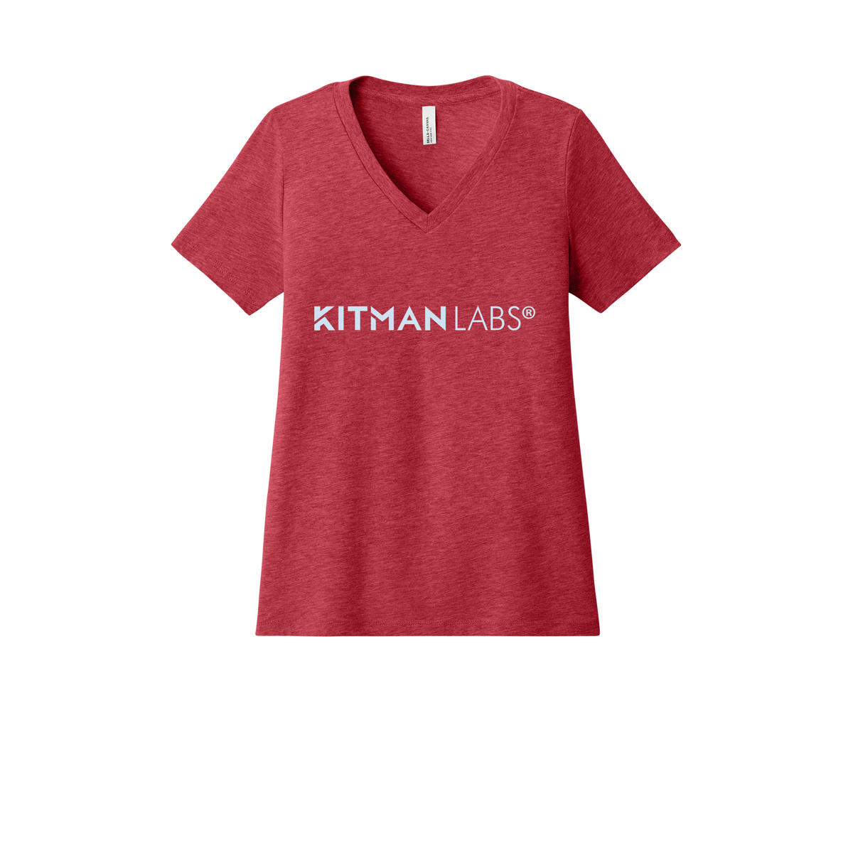 kitmanlabs-womens-relaxed-v-neck-tee-dtf-front-6405CVC-heatherred-flat-front