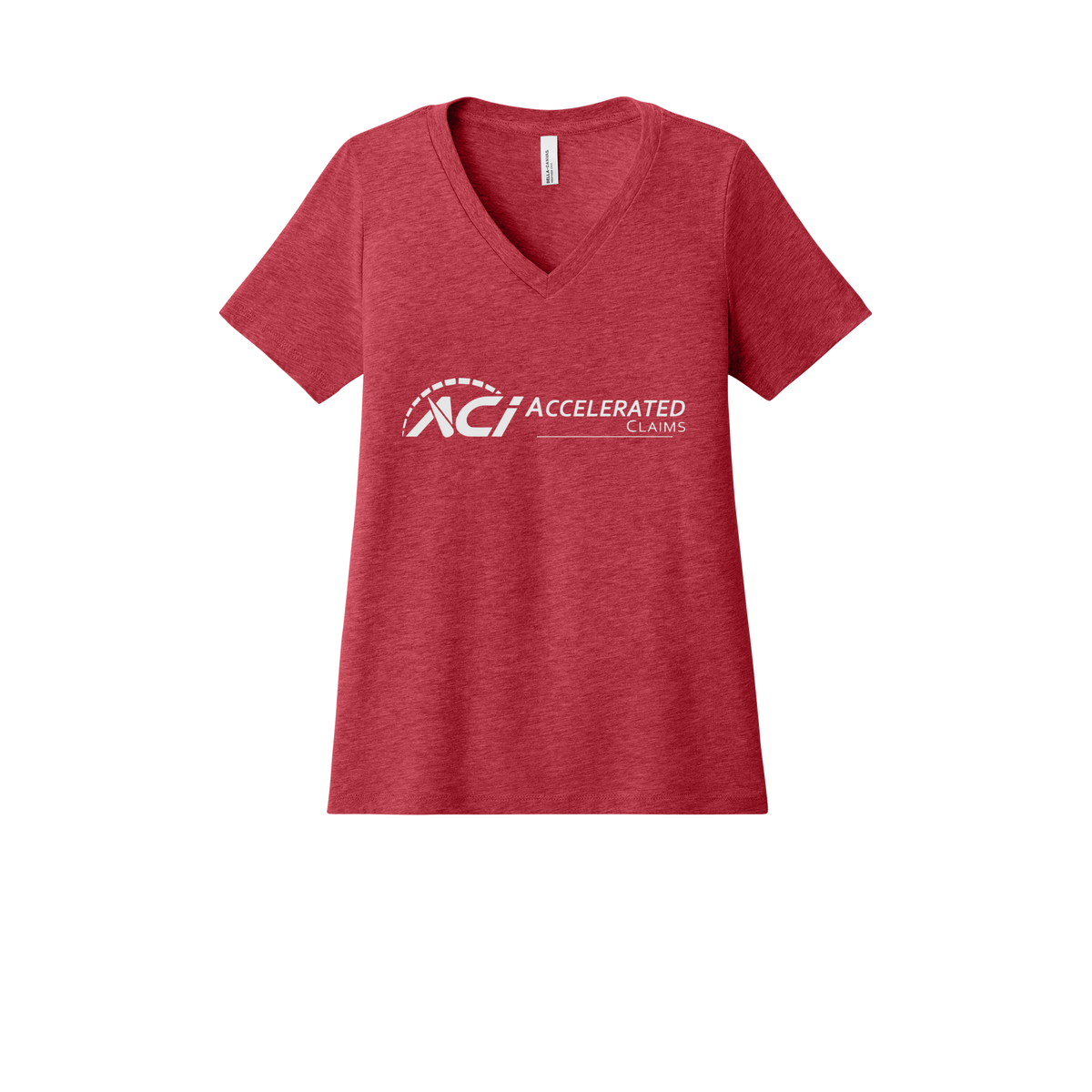 accelclaims-womens-relaxed-v-neck-tee-dtf-front-6405CVC-heatherred-flat-front
