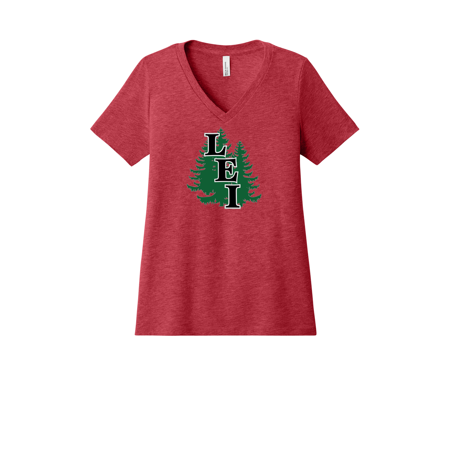 leisite-womens-relaxed-v-neck-tee-dtf-front-6405CVC-heatherred-flat-front