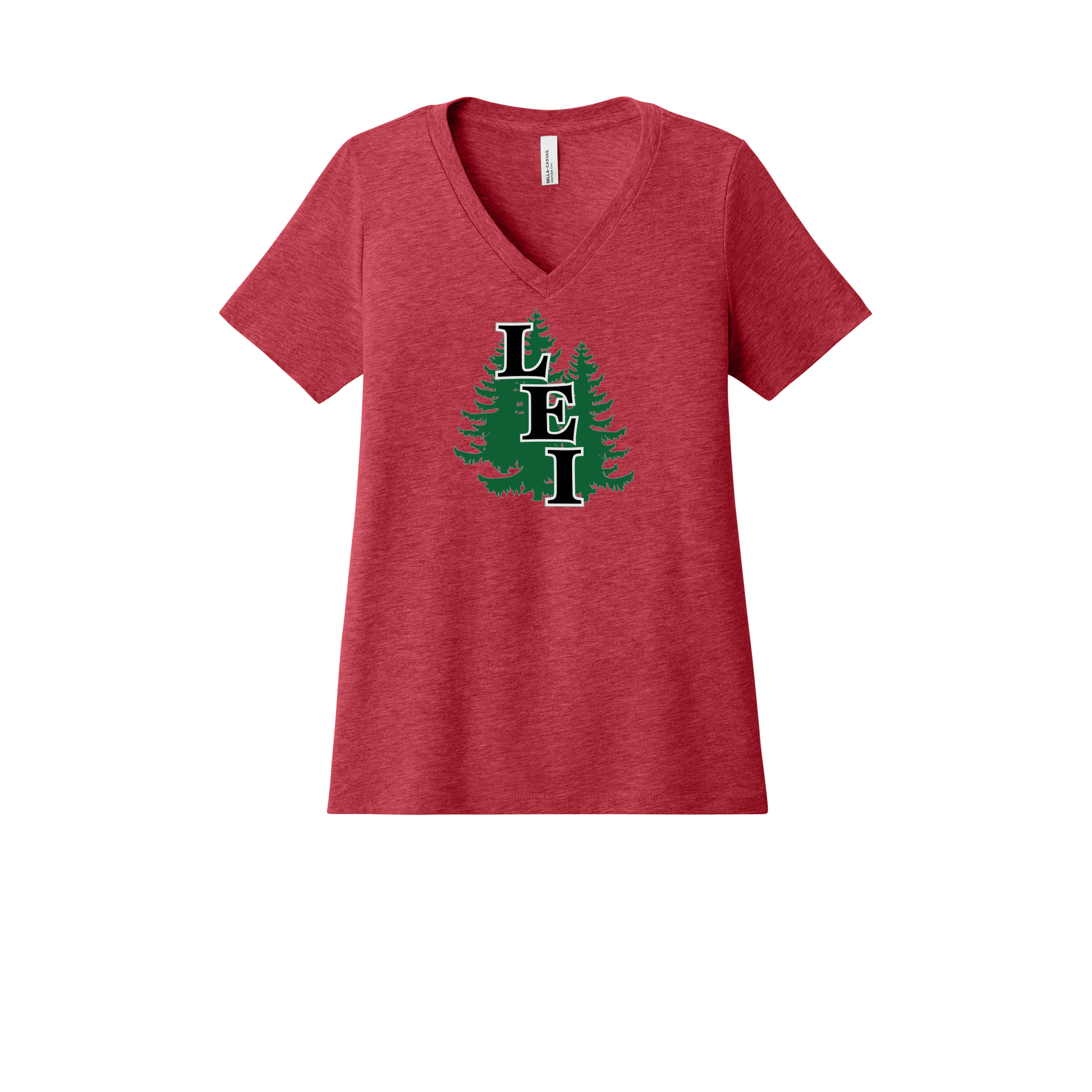 leisite-womens-relaxed-v-neck-tee-dtf-front-6405CVC-heatherred-flat-front