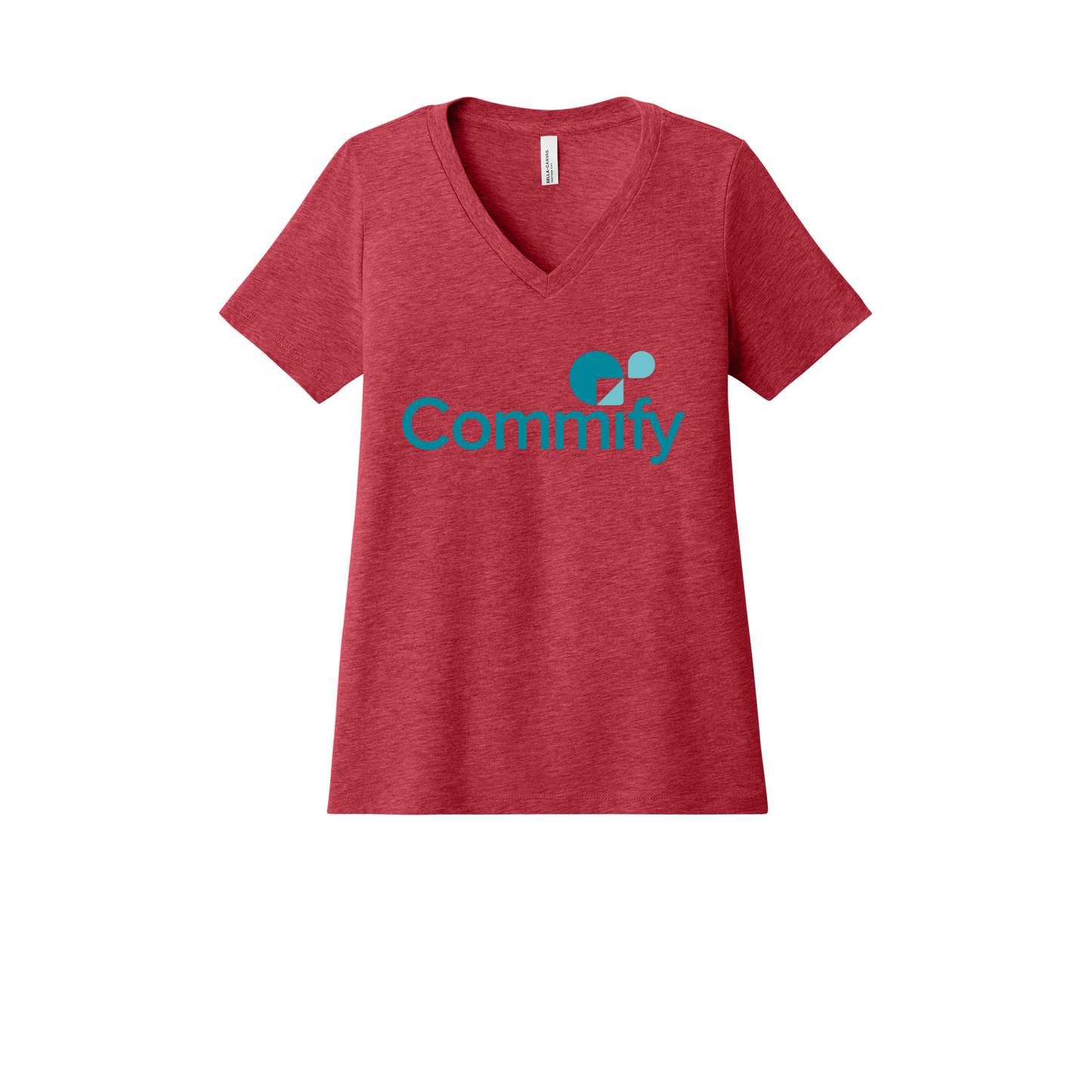 commify-womens-relaxed-v-neck-tee-dtf-front-6405CVC-heatherred-flat-front