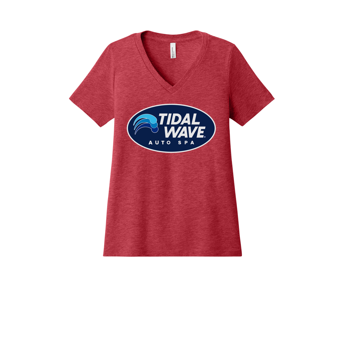 tidalwaveautospa-womens-relaxed-v-neck-tee-dtf-front-6405CVC-heatherred-flat-front