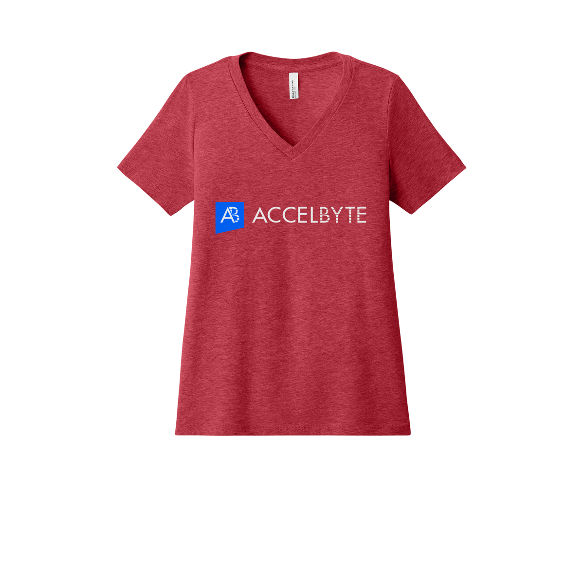 accelbyte-womens-relaxed-v-neck-tee-dtf-front-6405CVC-heatherred-flat-front