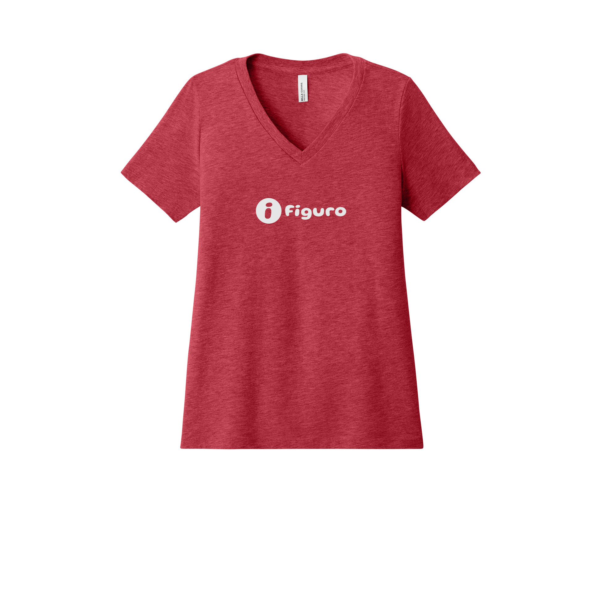 getfiguro-womens-relaxed-v-neck-tee-dtf-front-6405CVC-heatherred-flat-front