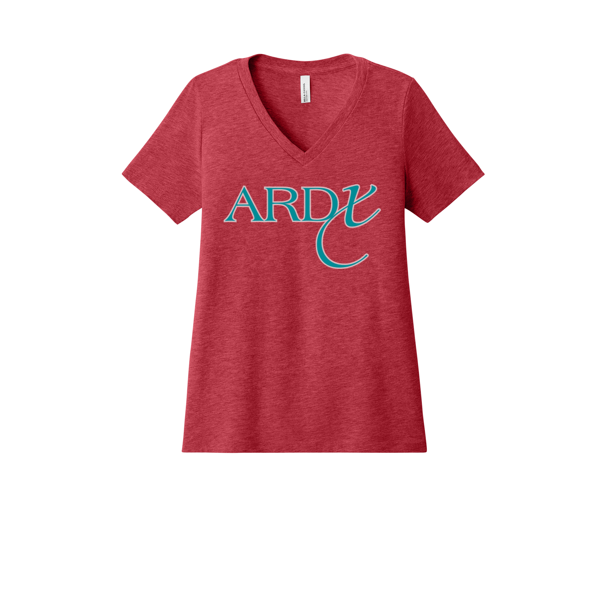 ardx-womens-relaxed-v-neck-tee-dtf-front-6405CVC-heatherred-flat-front