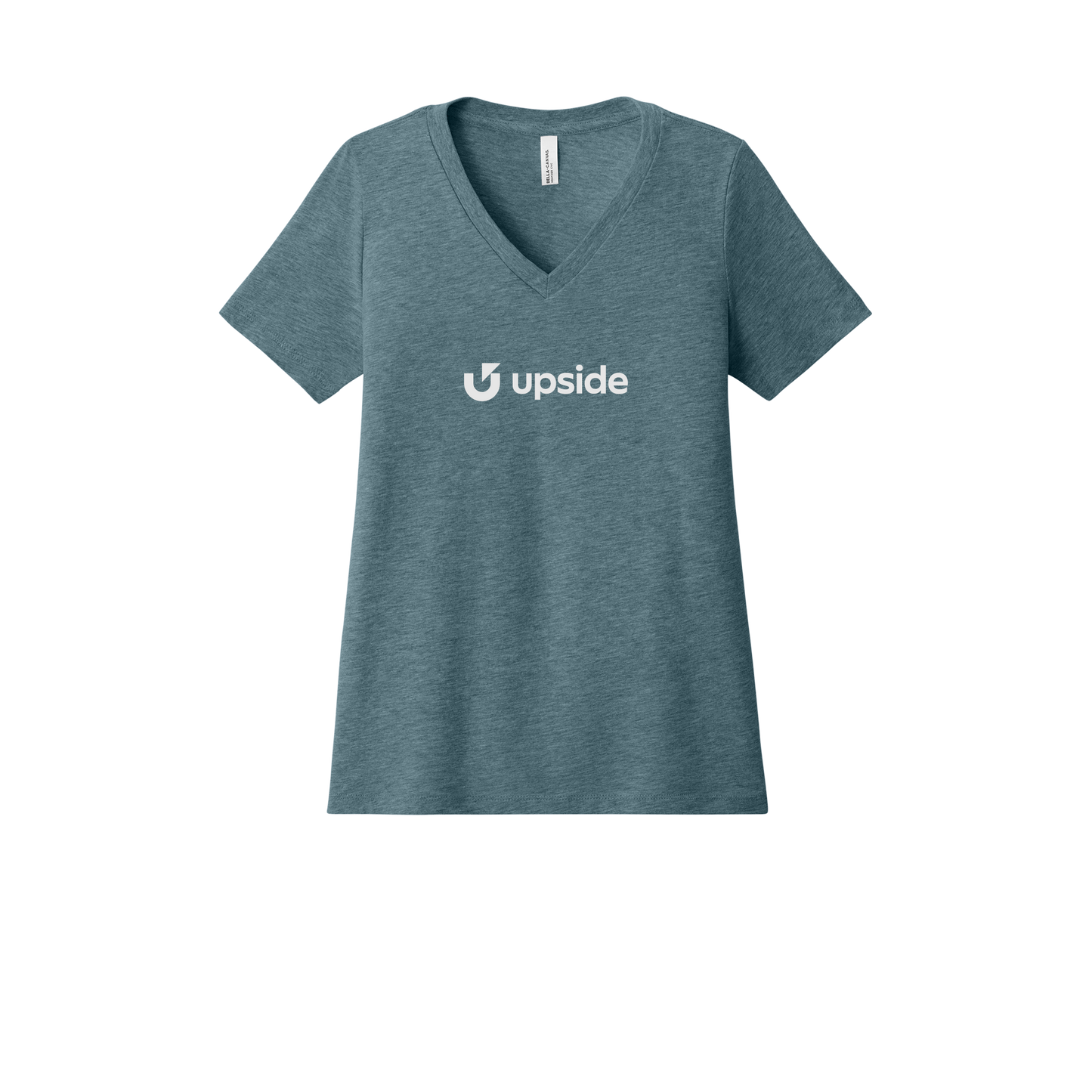 upside-womens-relaxed-v-neck-tee-dtf-front-6405CVC-heatherslate-flat-front