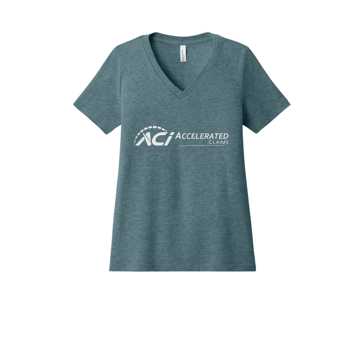 accelclaims-womens-relaxed-v-neck-tee-dtf-front-6405CVC-heatherslate-flat-front