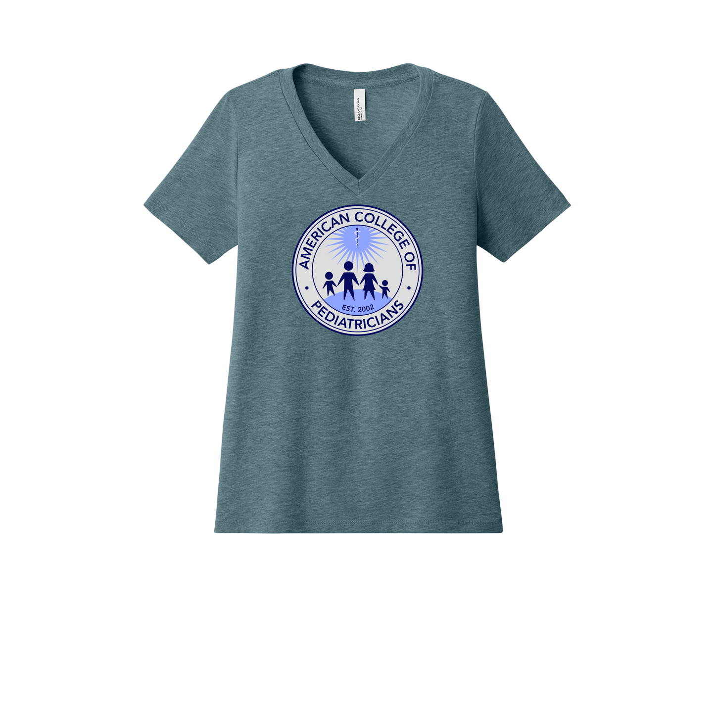 acpeds-womens-relaxed-v-neck-tee-dtf-front-6405CVC-heatherslate-flat-front