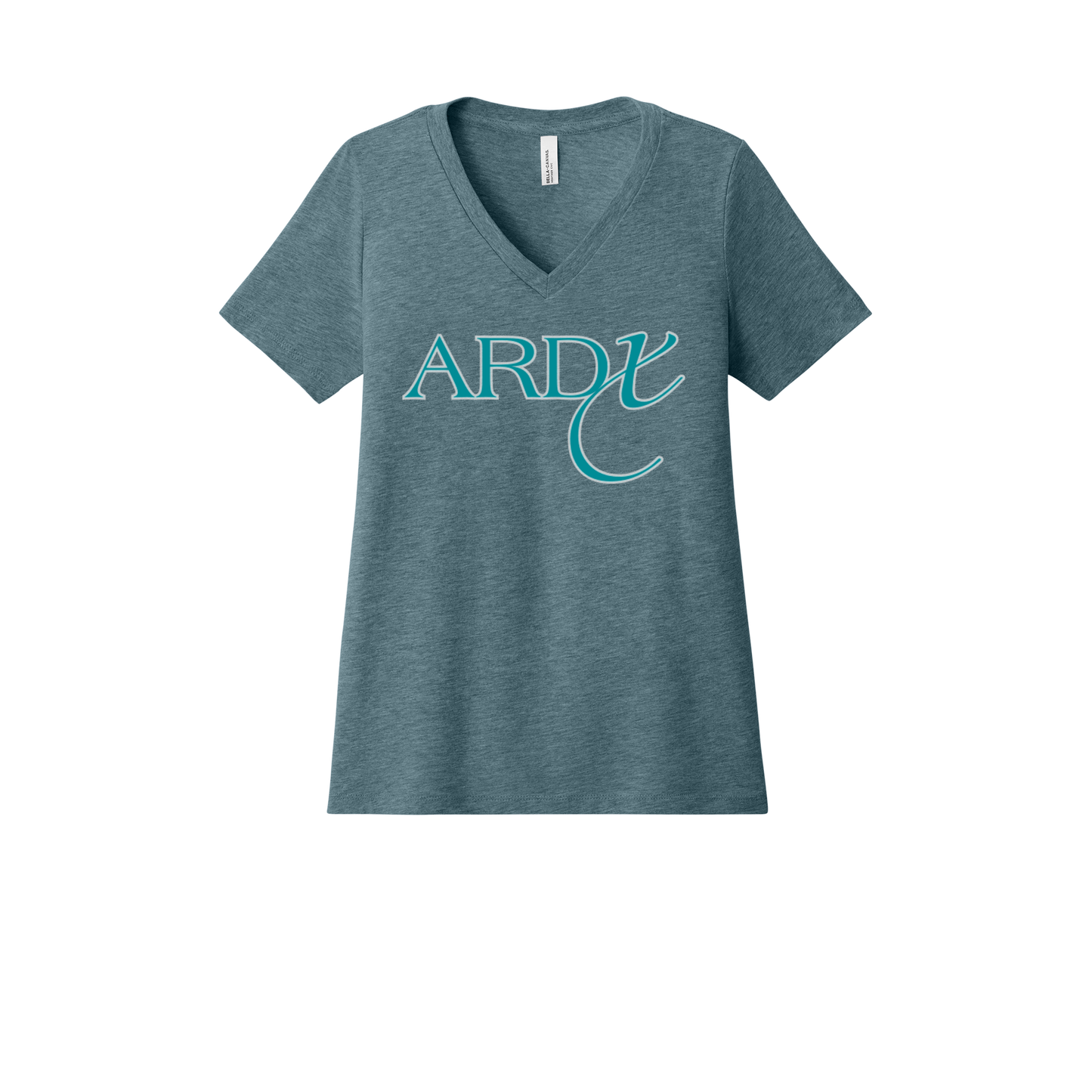 ardx-womens-relaxed-v-neck-tee-dtf-front-6405CVC-heatherslate-flat-front
