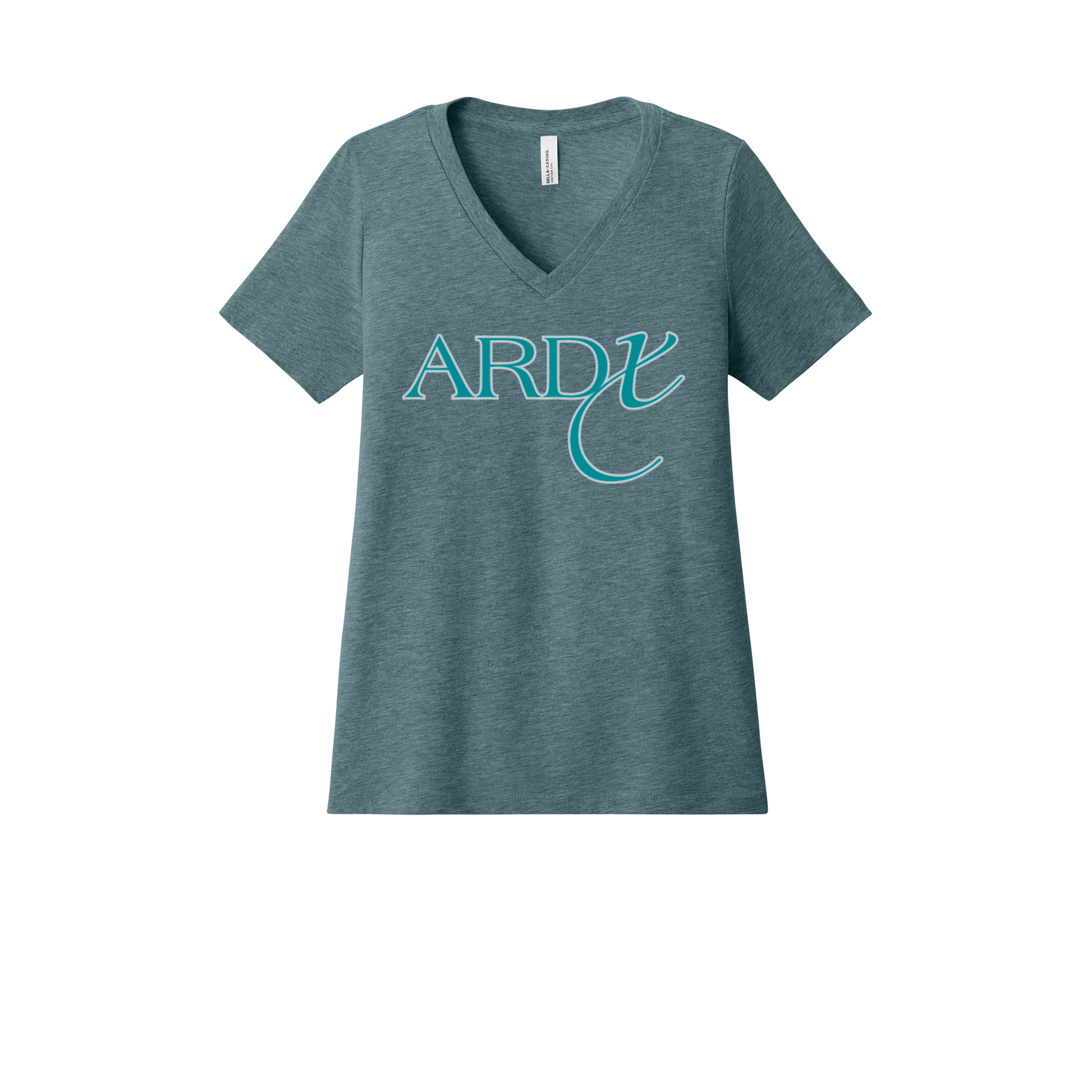 ardx-womens-relaxed-v-neck-tee-dtf-front-6405CVC-heatherslate-flat-front