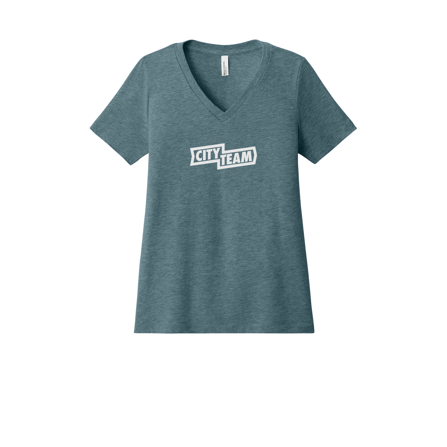 cityteam-womens-relaxed-v-neck-tee-dtf-front-6405CVC-heatherslate-flat-front