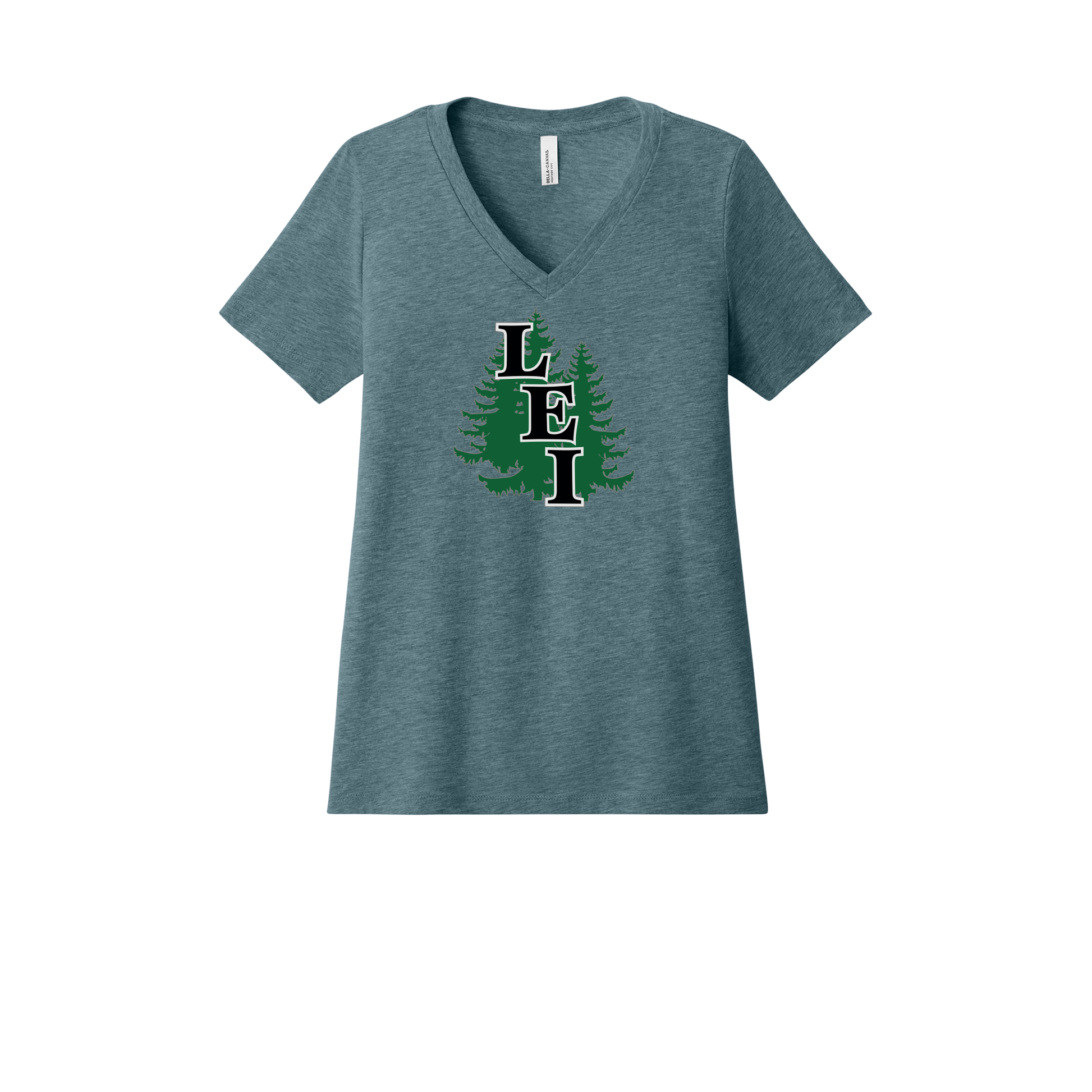 leisite-womens-relaxed-v-neck-tee-dtf-front-6405CVC-heatherslate-flat-front