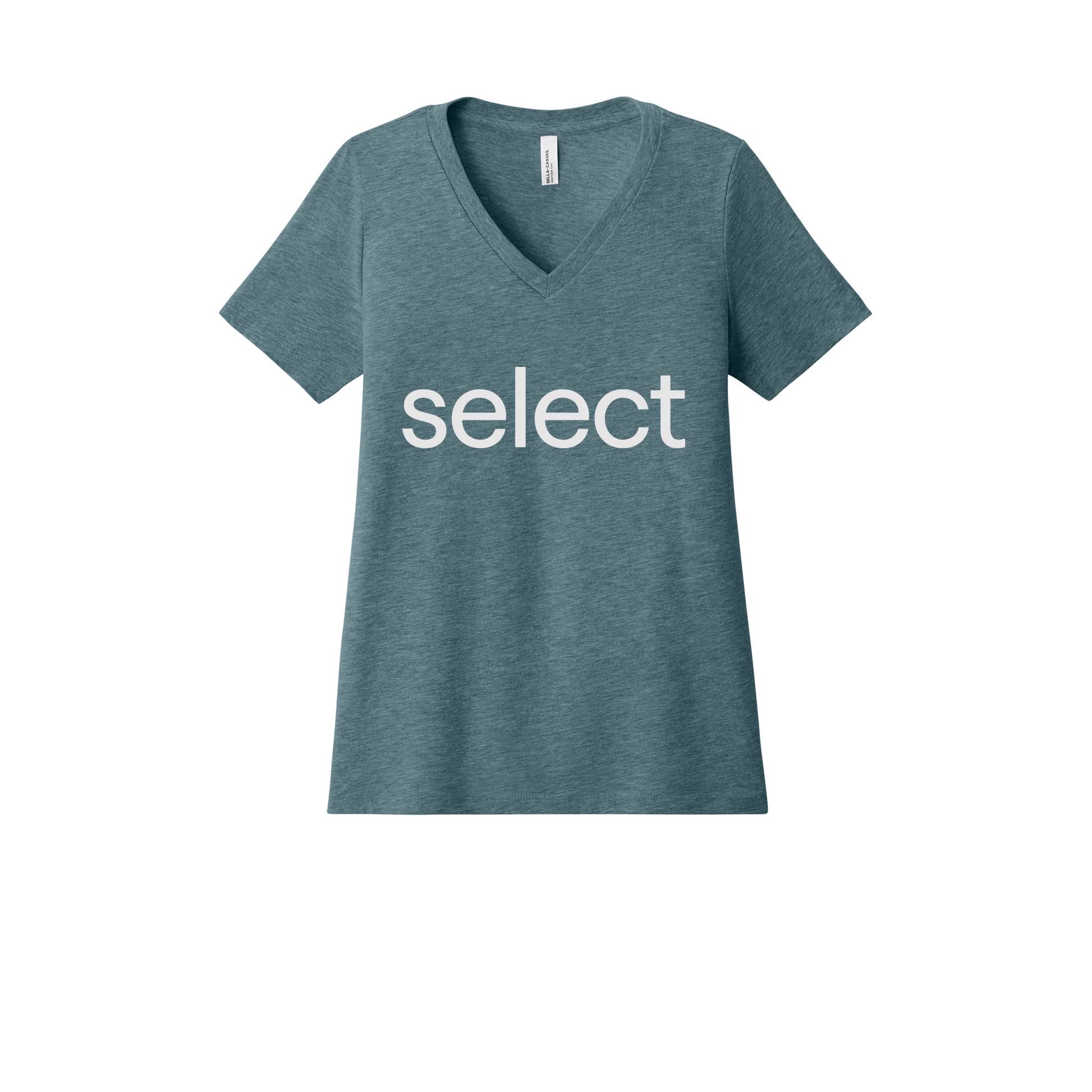 meetselect-womens-relaxed-v-neck-tee-dtf-front-6405CVC-heatherslate-flat-front