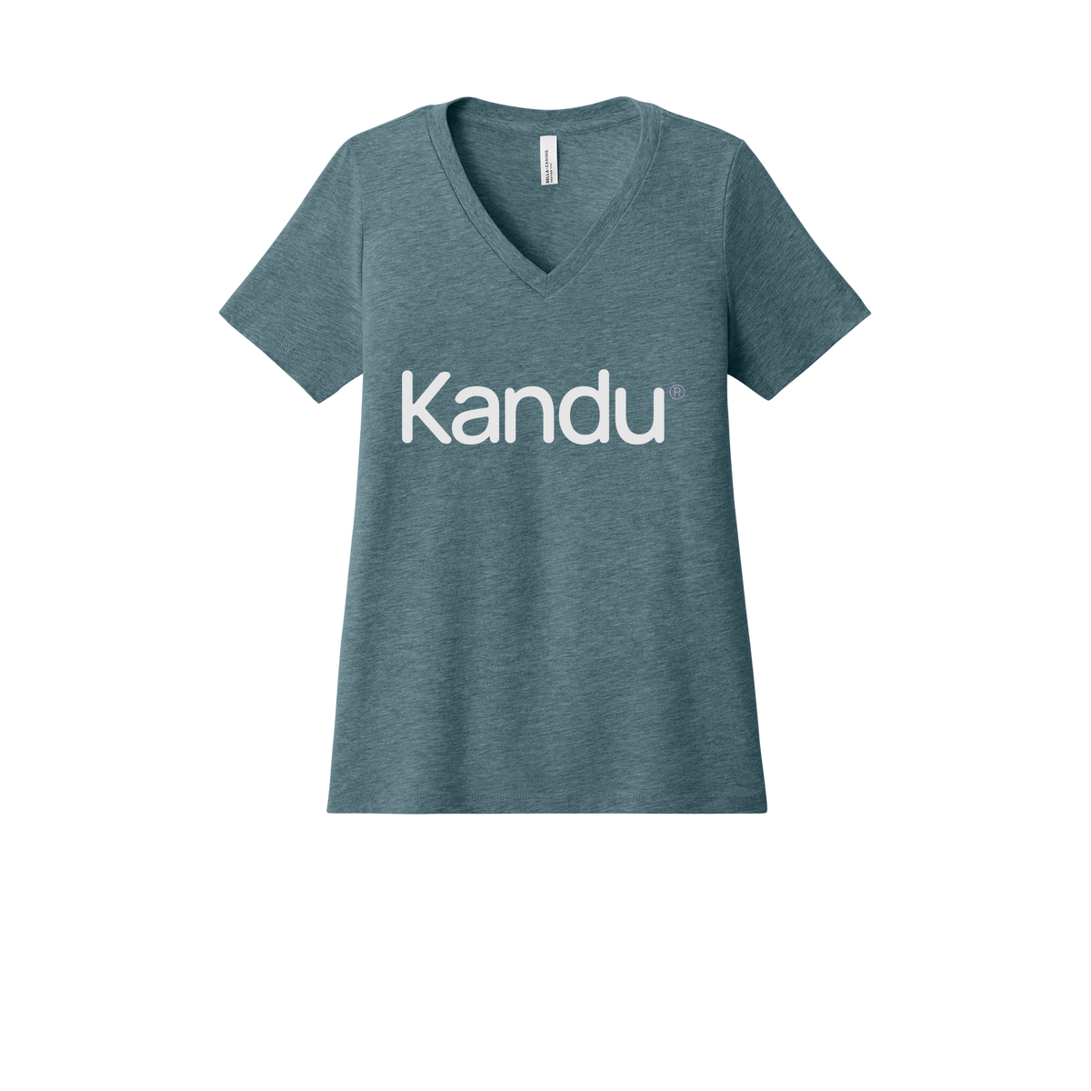 kandu-womens-relaxed-v-neck-tee-dtf-front-6405CVC-heatherslate-flat-front