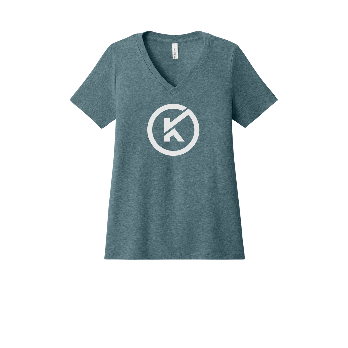 kitmanlabs-womens-relaxed-v-neck-tee-dtf-front-6405CVC-heatherslate-flat-front