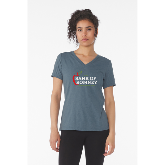 bankofromney-womens-relaxed-v-neck-tee-primary-mockup
