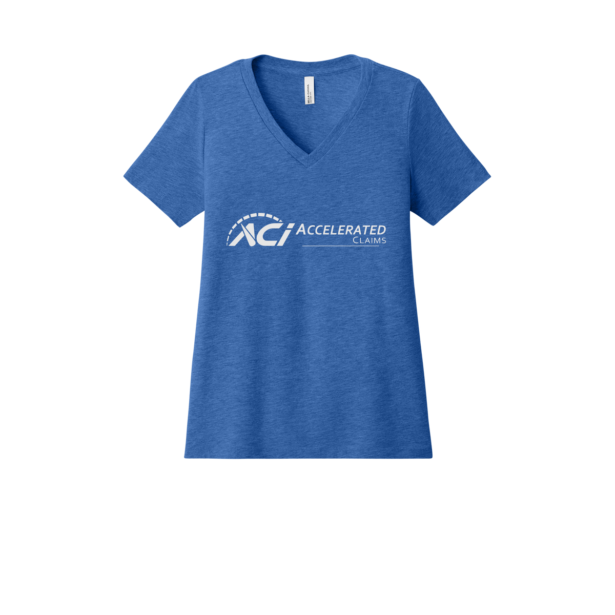 accelclaims-womens-relaxed-v-neck-tee-dtf-front-6405CVC-heathertrueroyal-flat-front