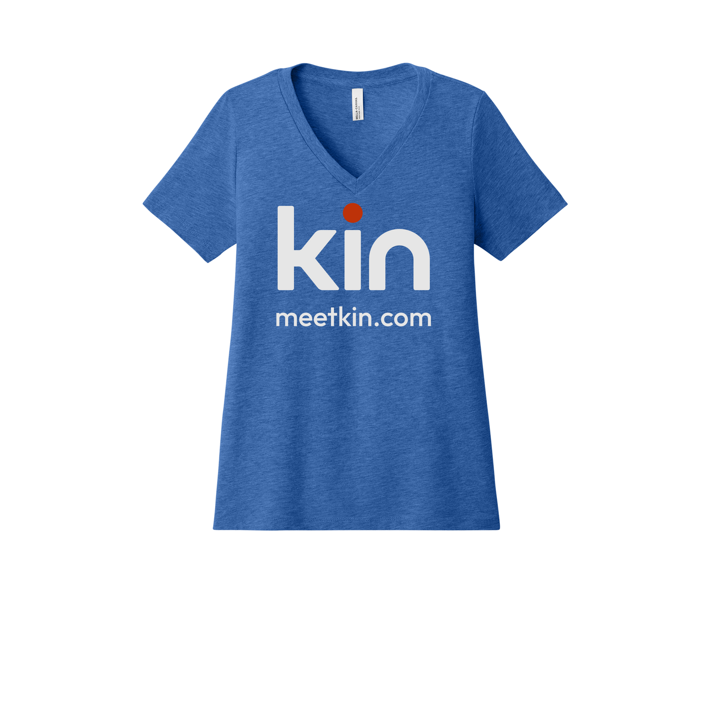 kin-womens-relaxed-v-neck-tee-dtf-front-6405CVC-heathertrueroyal-flat-front