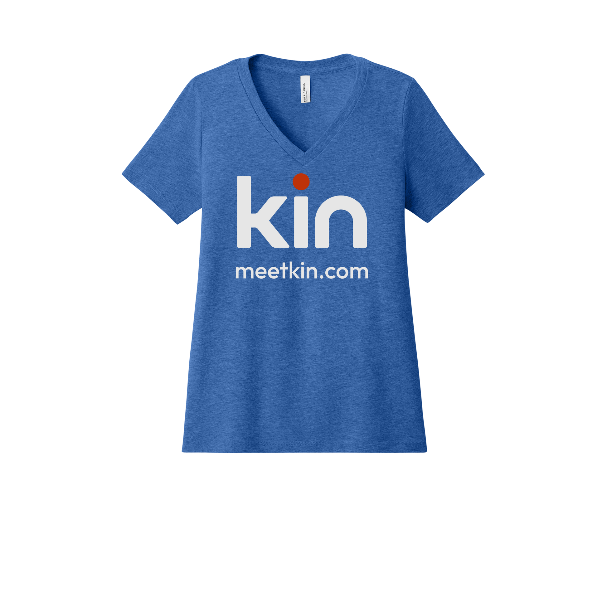 kin-womens-relaxed-v-neck-tee-dtf-front-6405CVC-heathertrueroyal-flat-front