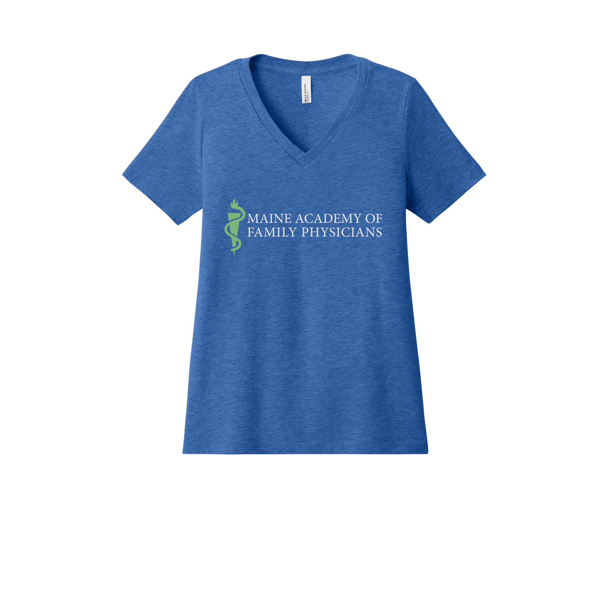 maineafp-womens-relaxed-v-neck-tee-dtf-front-6405CVC-heathertrueroyal-flat-front