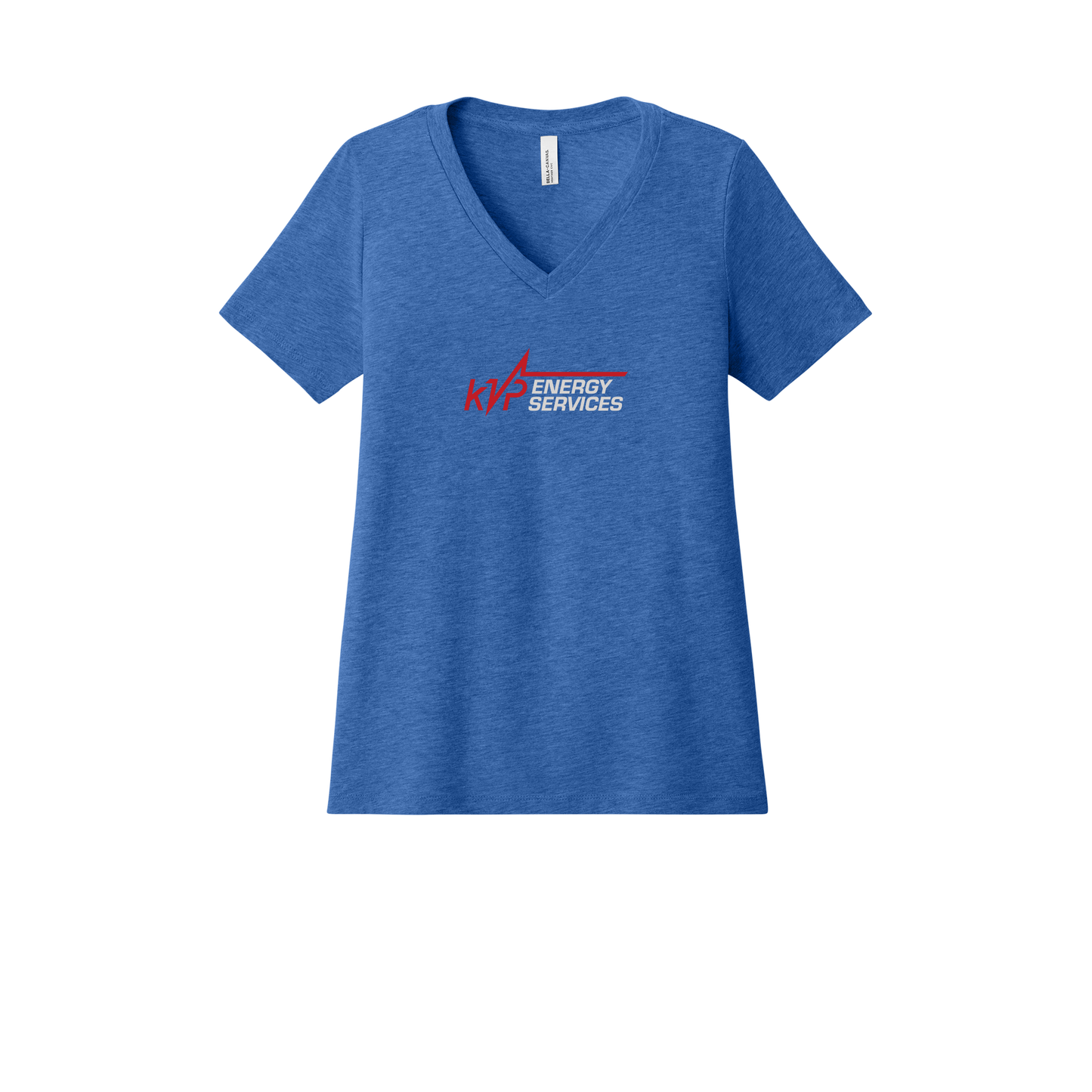 kvpenergy-womens-relaxed-v-neck-tee-dtf-front-6405CVC-heathertrueroyal-flat-front