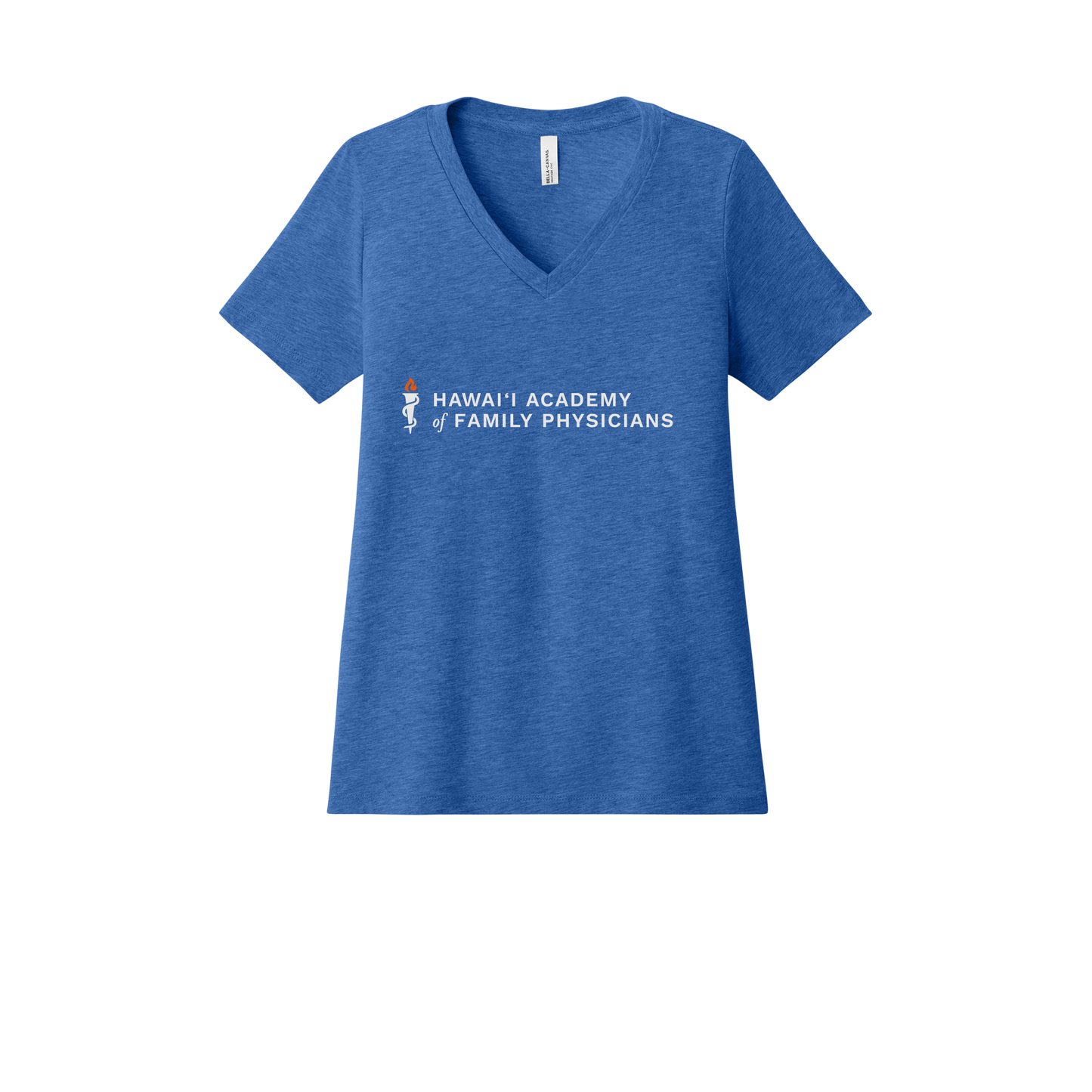 hafp-womens-relaxed-v-neck-tee-dtf-front-6405CVC-heathertrueroyal-flat-front