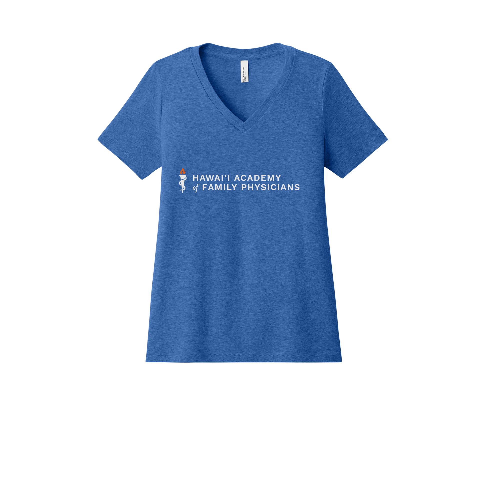 hafp-womens-relaxed-v-neck-tee-dtf-front-6405CVC-heathertrueroyal-flat-front