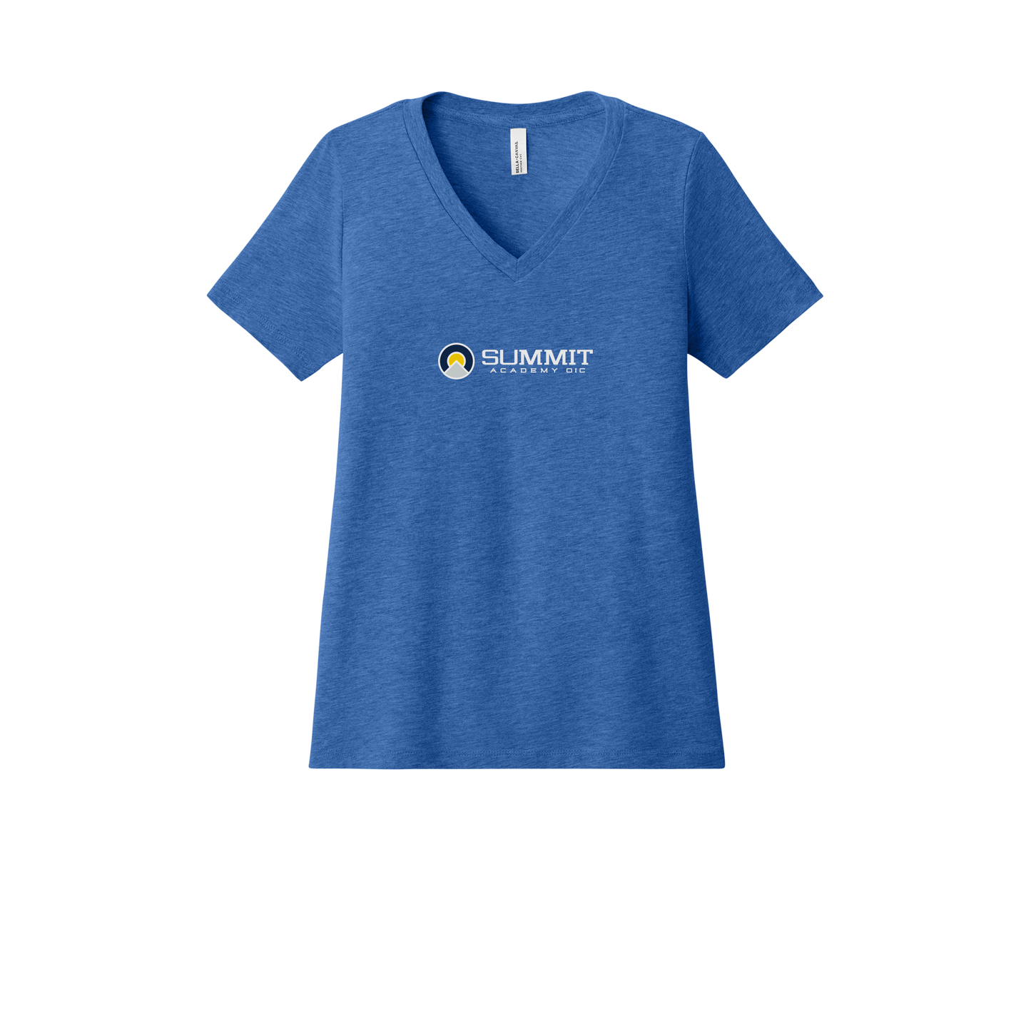 saoic-womens-relaxed-v-neck-tee-dtf-front-6405CVC-heathertrueroyal-flat-front
