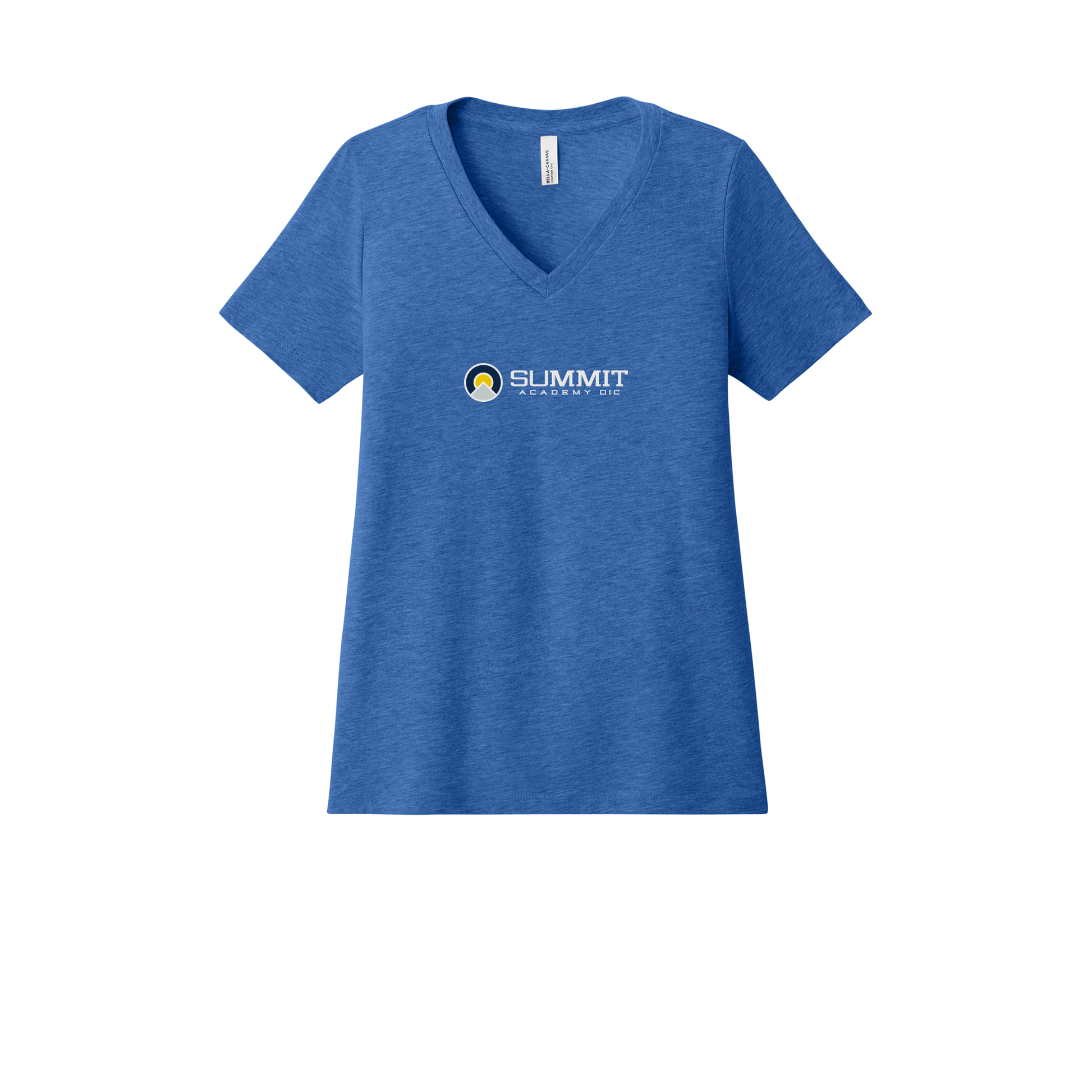 saoic-womens-relaxed-v-neck-tee-dtf-front-6405CVC-heathertrueroyal-flat-front