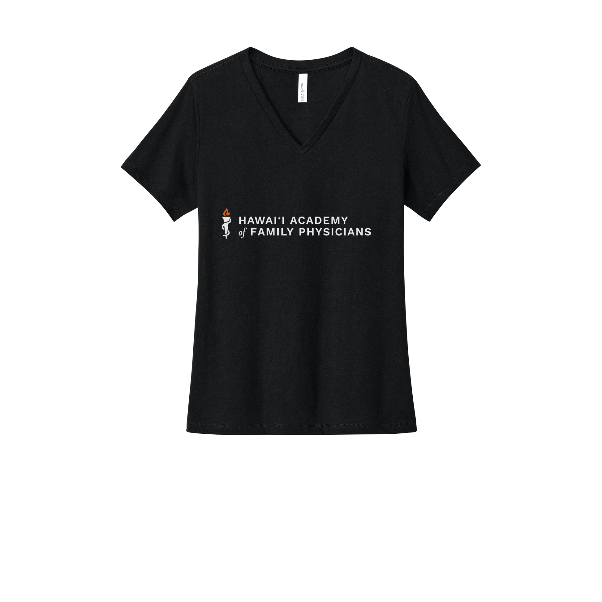 hafp-womens-relaxed-v-neck-tee-dtf-front-6405CVC-solidblackblend-flat-front