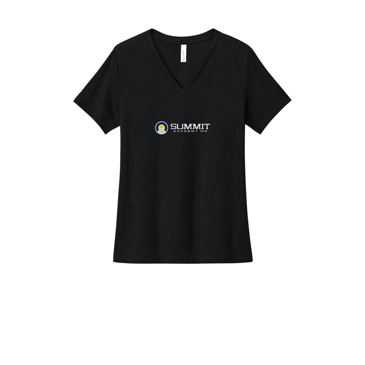 saoic-womens-relaxed-v-neck-tee-dtf-front-6405CVC-solidblackblend-flat-front