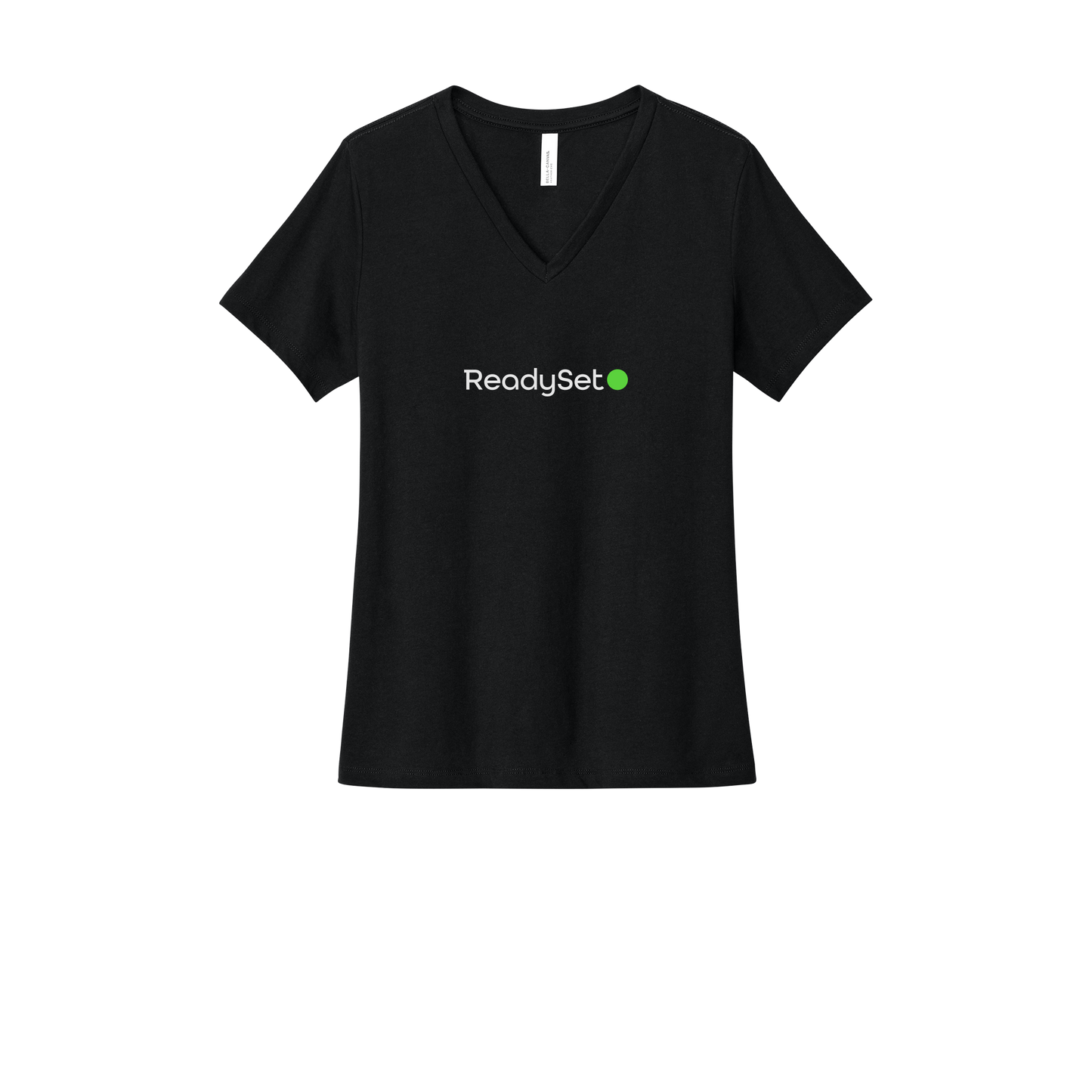 readysetsurgical-womens-relaxed-v-neck-tee-dtf-front-6405CVC-solidblackblend-flat-front
