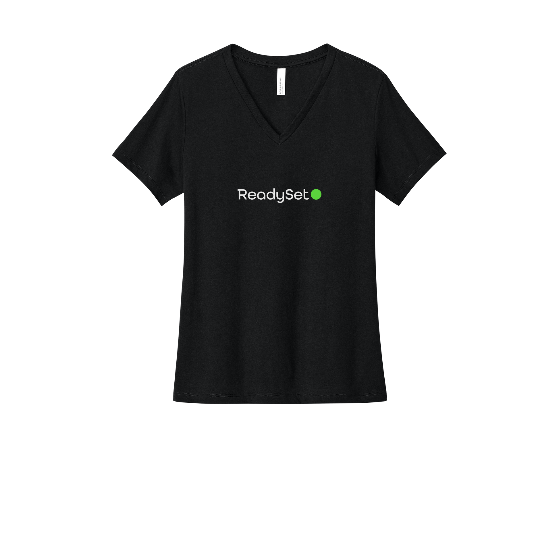 readysetsurgical-womens-relaxed-v-neck-tee-dtf-front-6405CVC-solidblackblend-flat-front