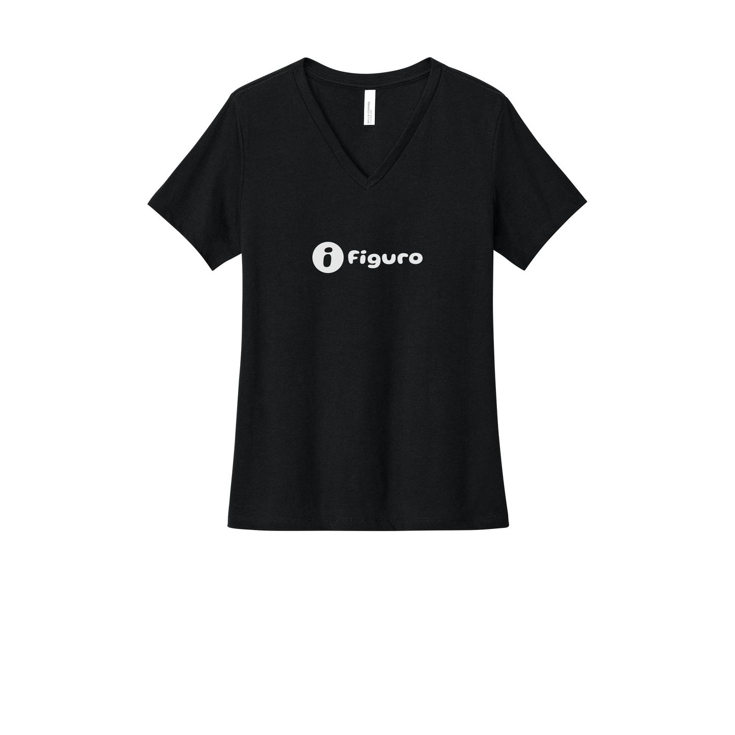 getfiguro-womens-relaxed-v-neck-tee-dtf-front-6405CVC-solidblackblend-flat-front