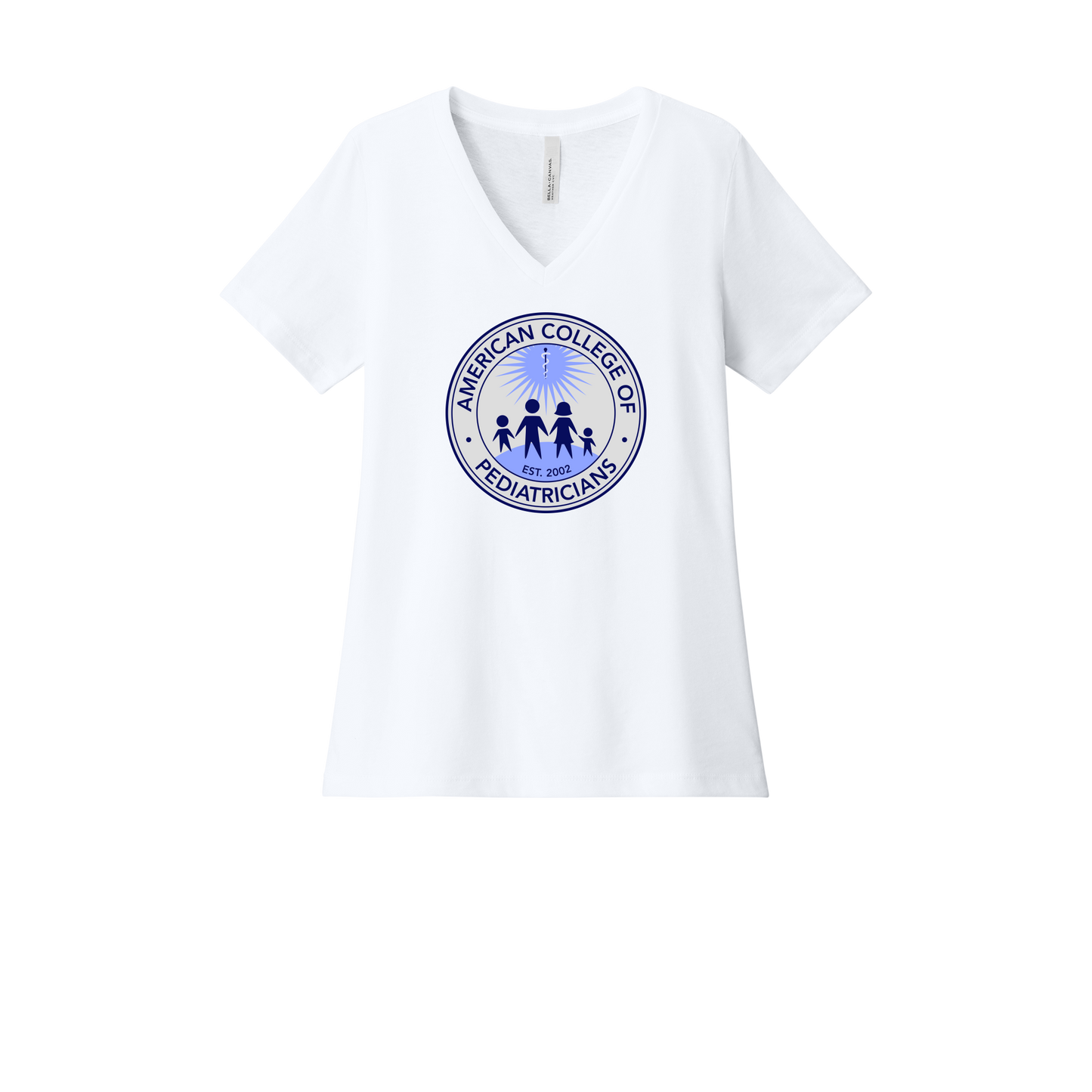 acpeds-womens-relaxed-v-neck-tee-dtf-front-6405CVC-solidwhiteblend-flat-front
