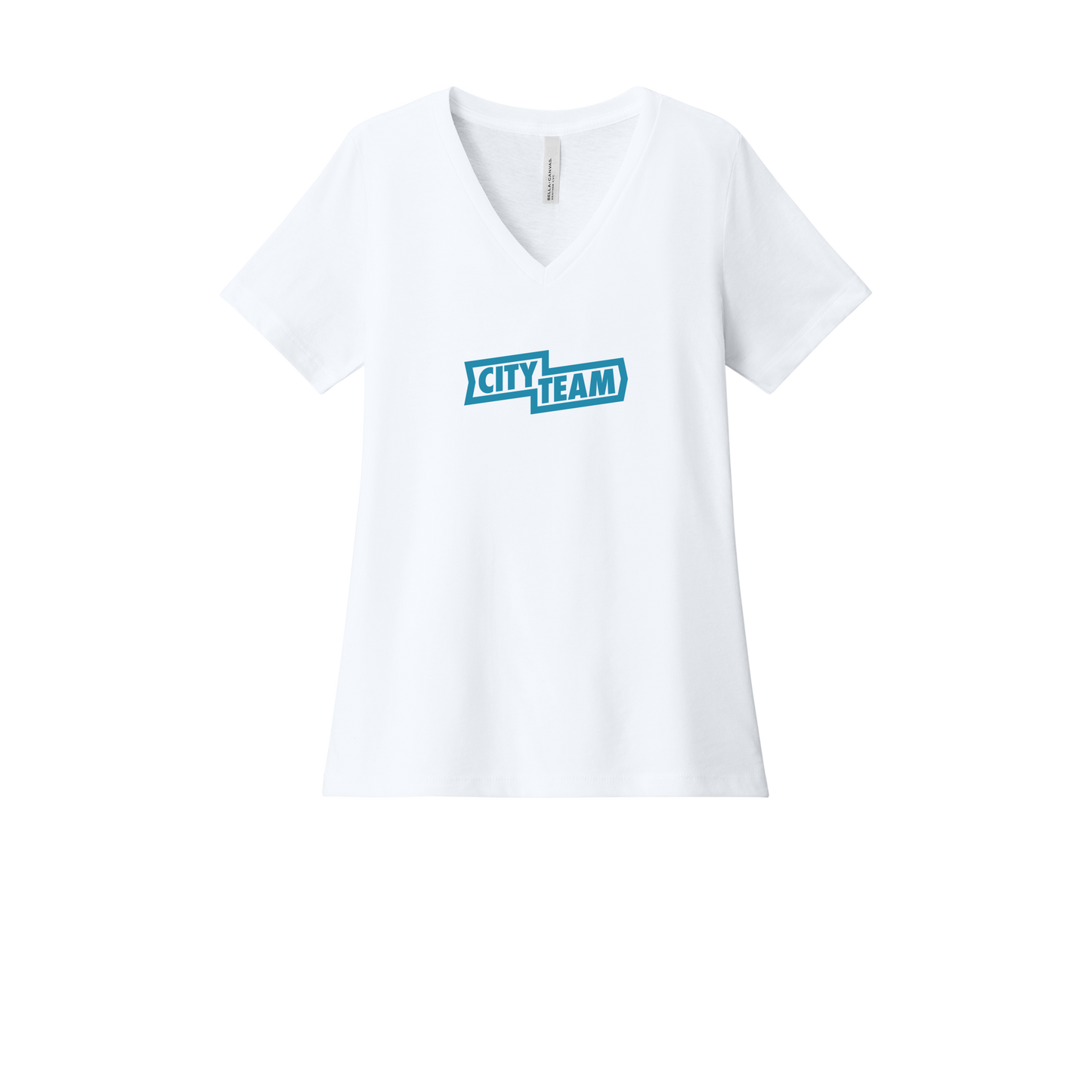cityteam-womens-relaxed-v-neck-tee-dtf-front-6405CVC-solidwhiteblend-flat-front