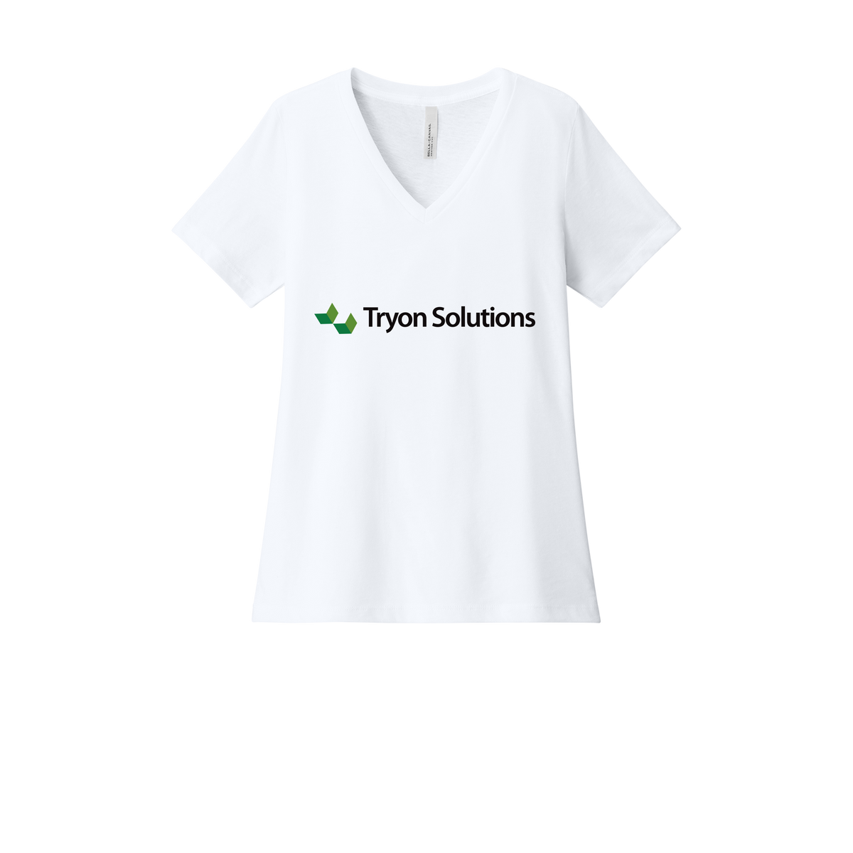 tryonsolutions-womens-relaxed-v-neck-tee-dtf-front-6405CVC-solidwhiteblend-flat-front