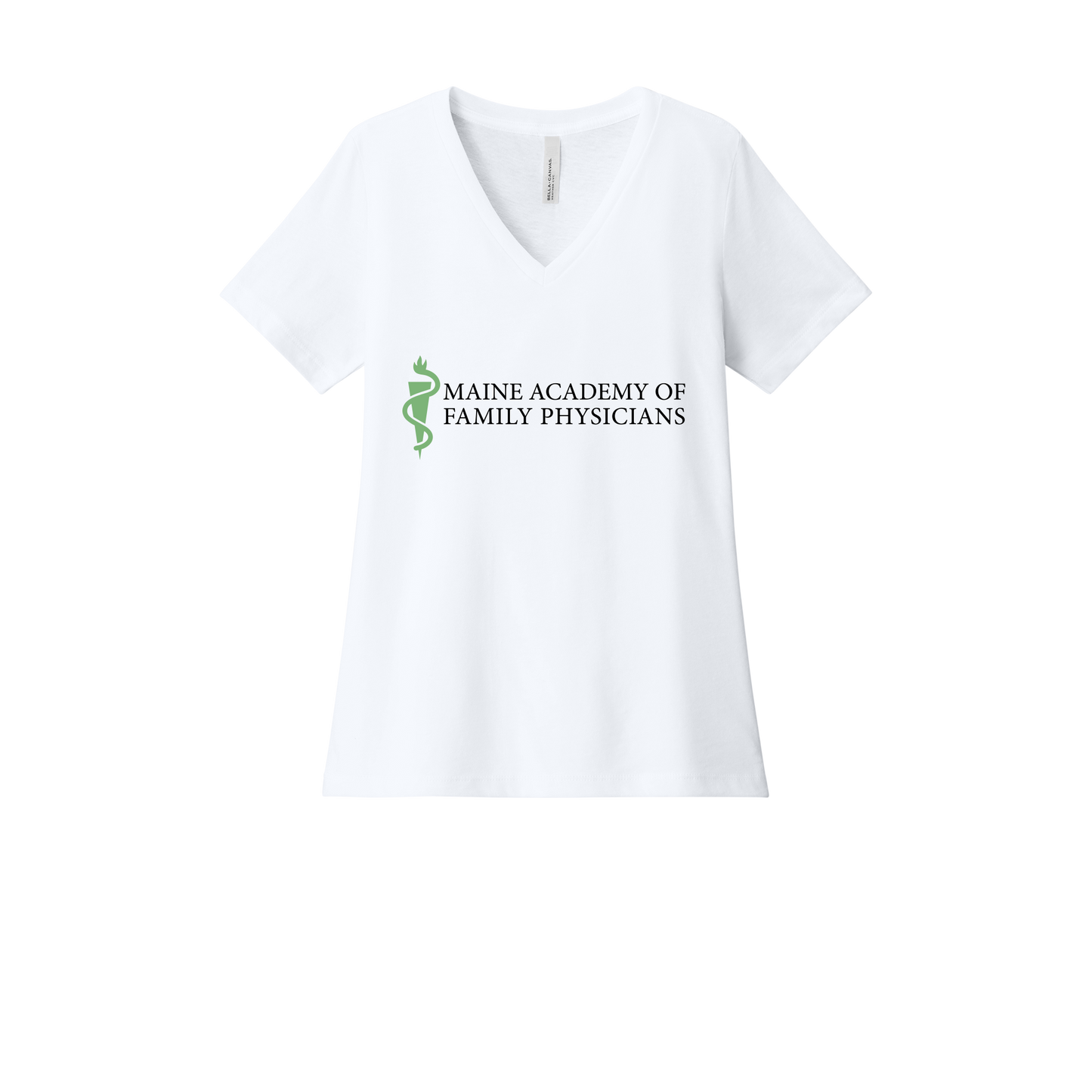 maineafp-womens-relaxed-v-neck-tee-dtf-front-6405CVC-solidwhiteblend-flat-front
