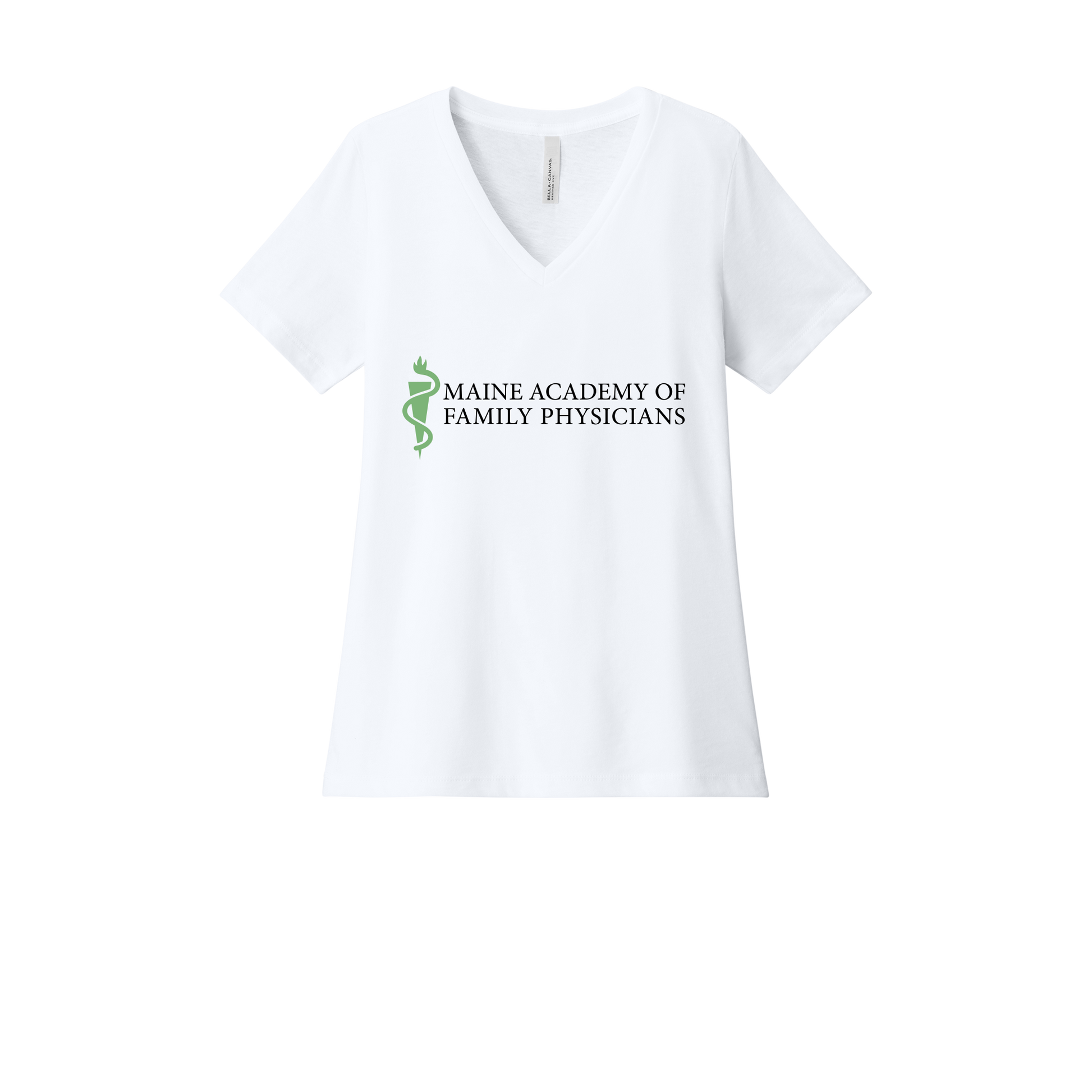 maineafp-womens-relaxed-v-neck-tee-dtf-front-6405CVC-solidwhiteblend-flat-front