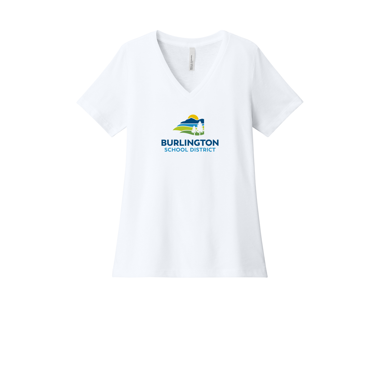 bsdvt-womens-relaxed-v-neck-tee-dtf-front-6405CVC-solidwhiteblend-flat-front
