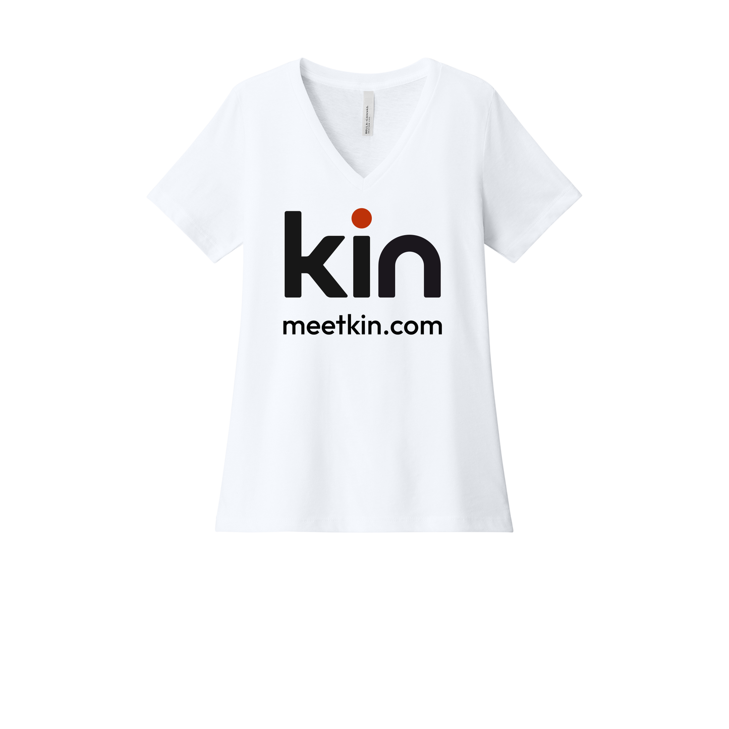 kin-womens-relaxed-v-neck-tee-dtf-front-6405CVC-solidwhiteblend-flat-front