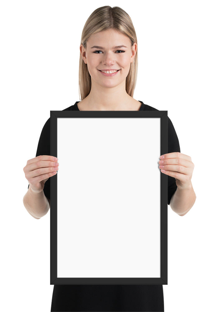 Premium Luster Photo Paper Framed Poster (in)