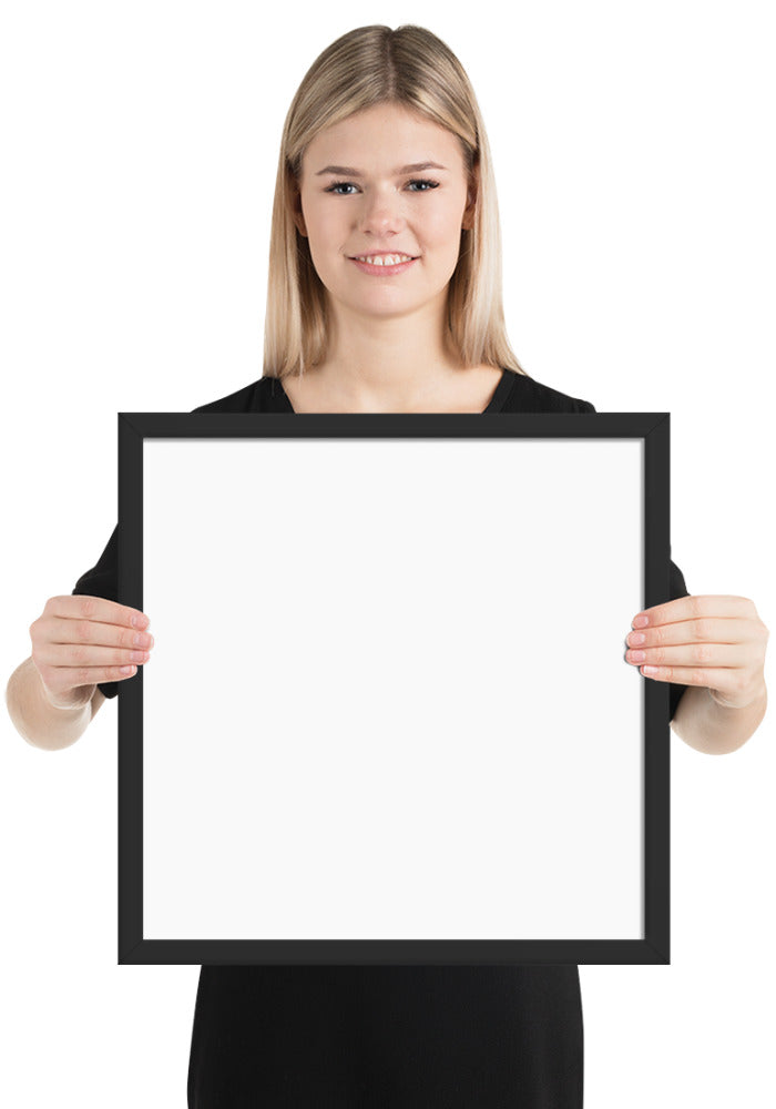 Premium Luster Photo Paper Framed Poster (in)
