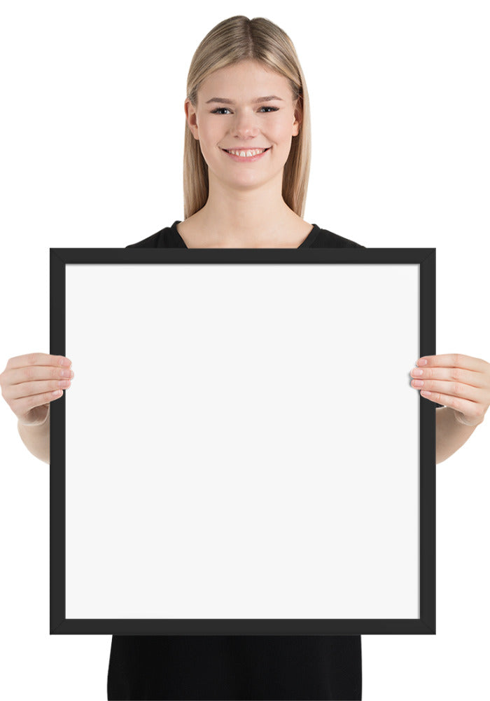 Premium Luster Photo Paper Framed Poster (in)