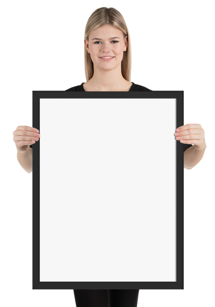Premium Luster Photo Paper Framed Poster (in)