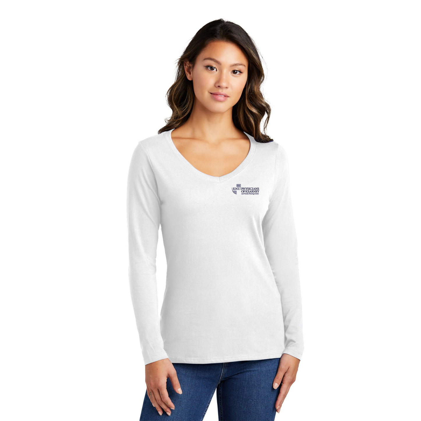 Women's Long Sleeve V-Neck Tee