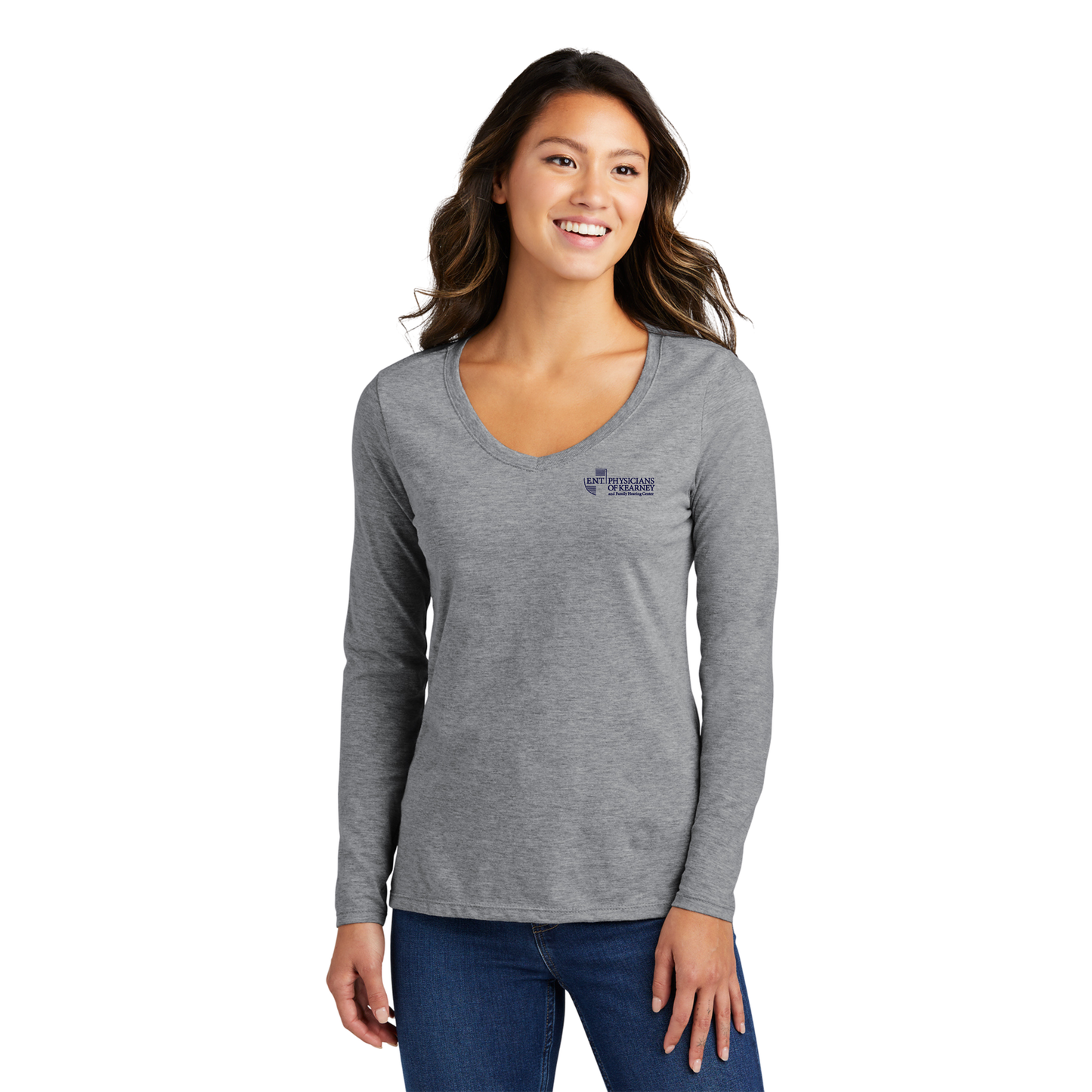 Women's Long Sleeve V-Neck Tee