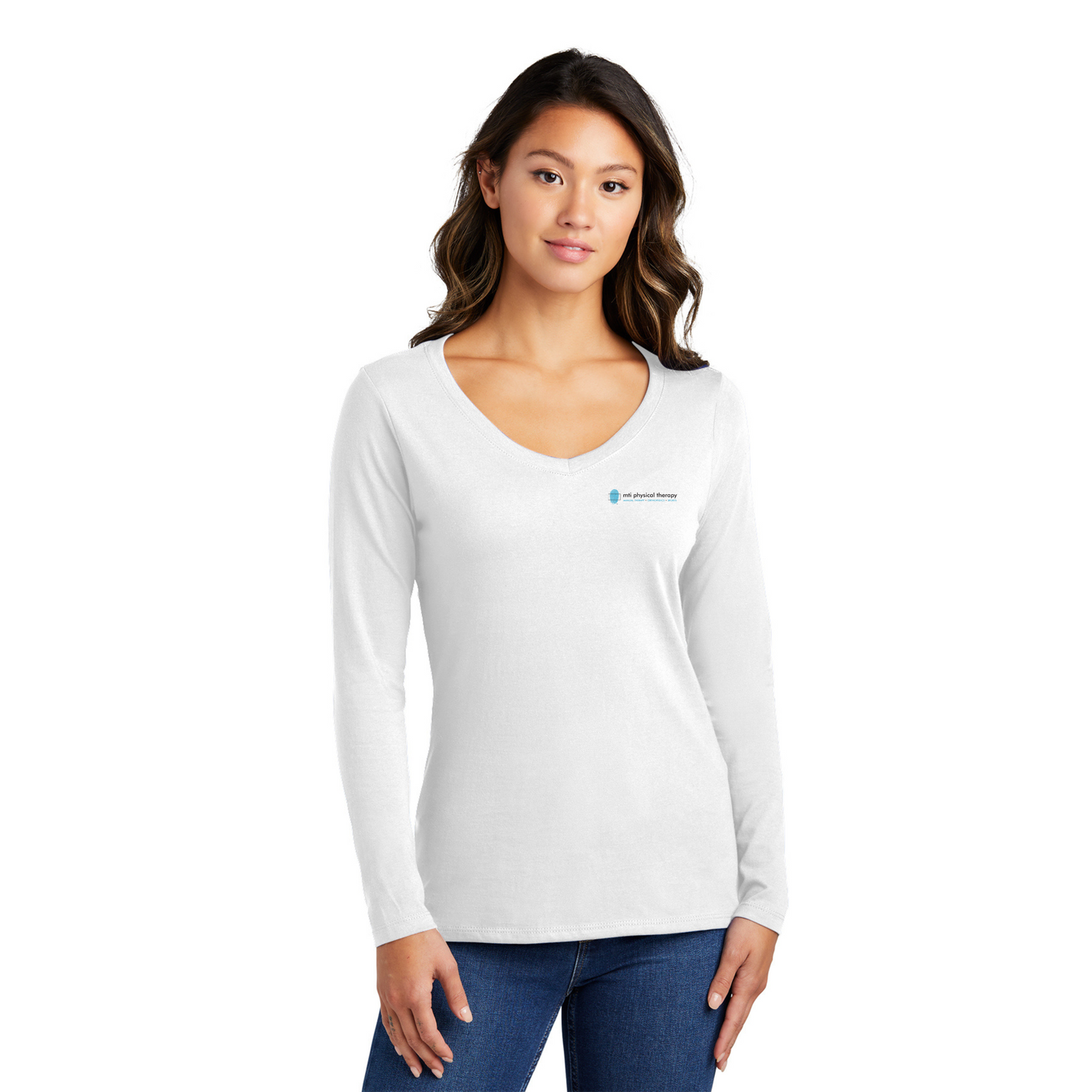 Women's Long Sleeve V-Neck Tee
